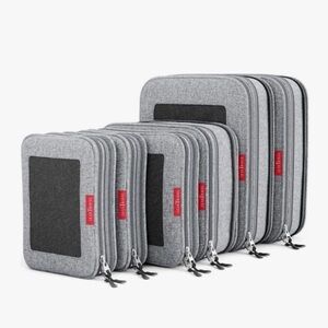 Lean Travel 6-Piece Packing Cube & Compression Travel Organizer Set – Gray –BNIB